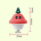 Suction Cup Cat Wand Toy with Feather Teaser & Bell