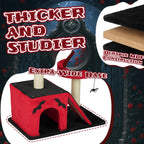 27.5" Halloween Cat Tree with Condo, Perches & Scratching Ladder