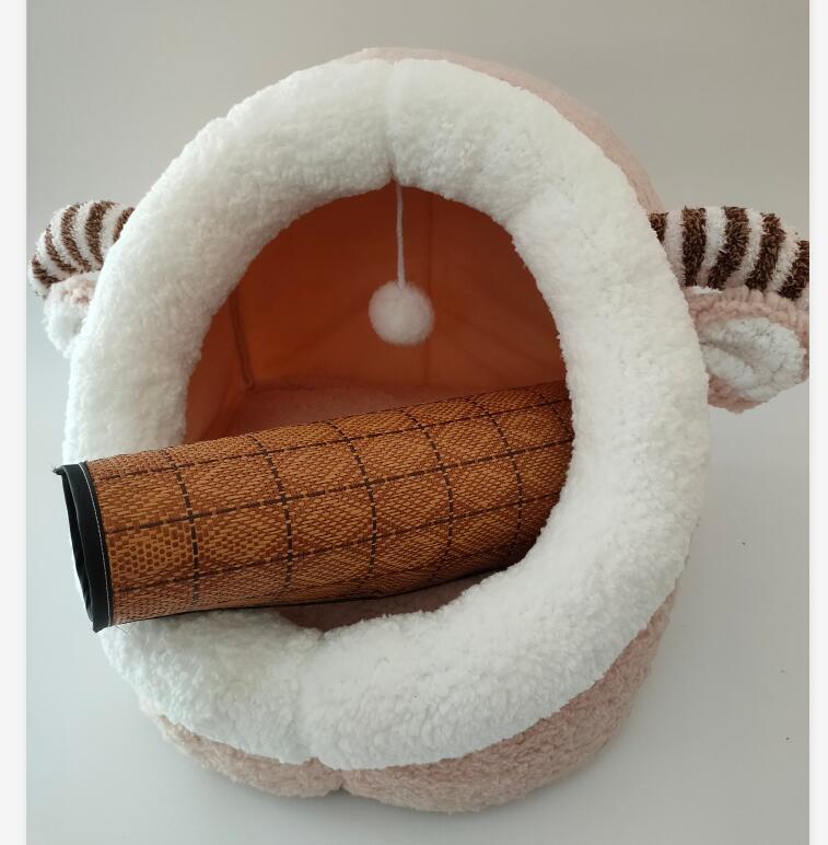 Cozy Cotton Cave Pet Bed