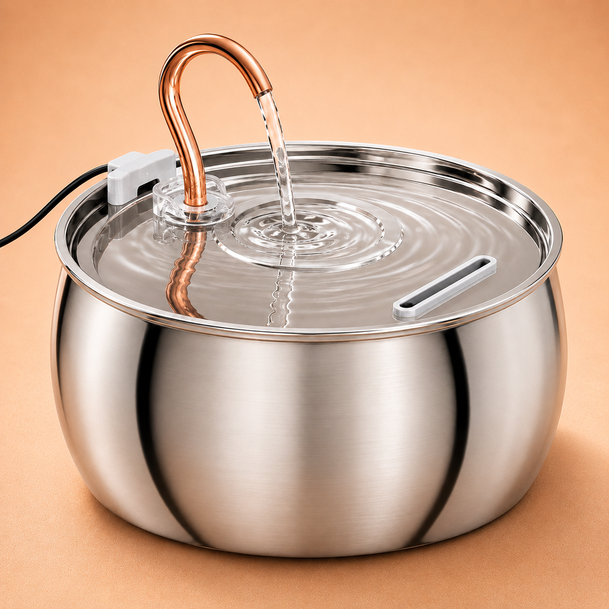2.5L Stainless Steel Gooseneck Pet Water Fountain