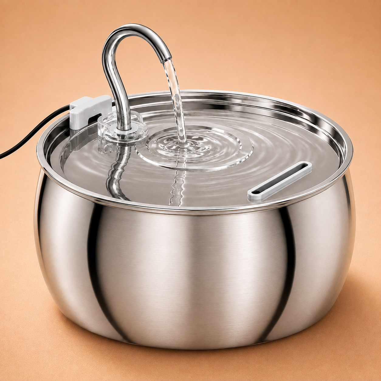 2.5L Stainless Steel Gooseneck Pet Water Fountain