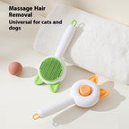 Self-Cleaning Cat Brush for Shedding