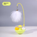 3-in-1 Tumbler Cat Toy with Catnip & Feather