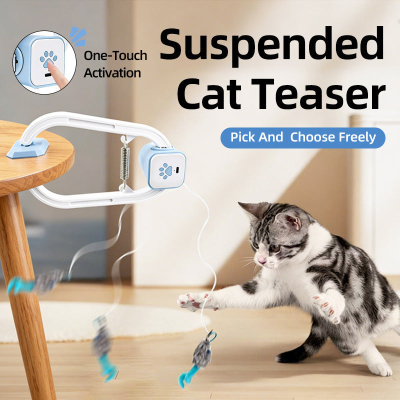 Automatic Hanging Cat Teaser Toy with Remote Control