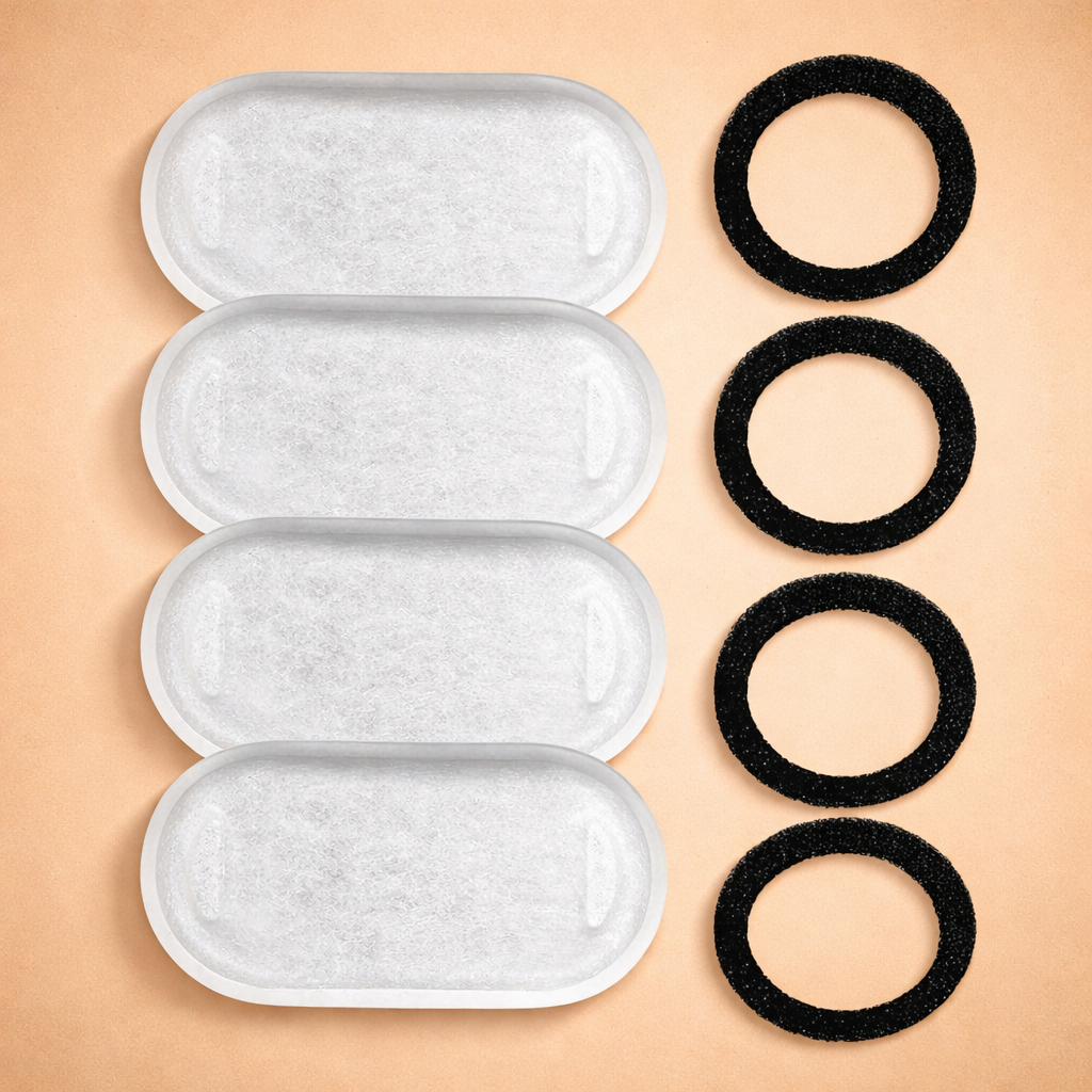 Stainless Steel Pet Water Fountain with Double Filtration