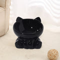 Cat-Shaped Raised Ceramic Bowl