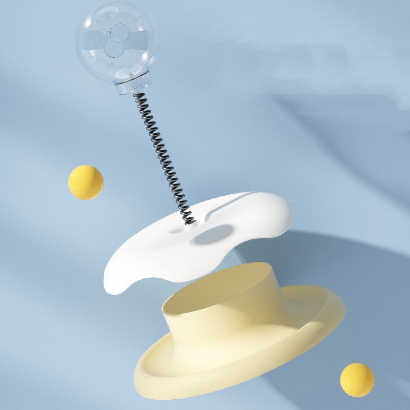 Interactive Spring Treat Dispensing Cat Toy