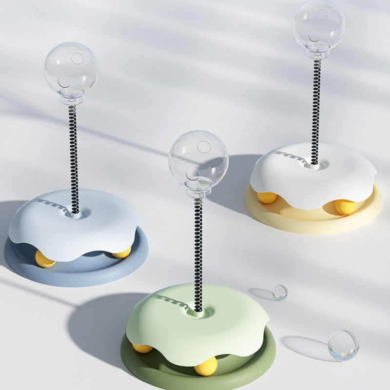 Interactive Spring Treat Dispensing Cat Toy