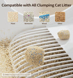 60L Self-Cleaning Cat Litter Box with App Control
