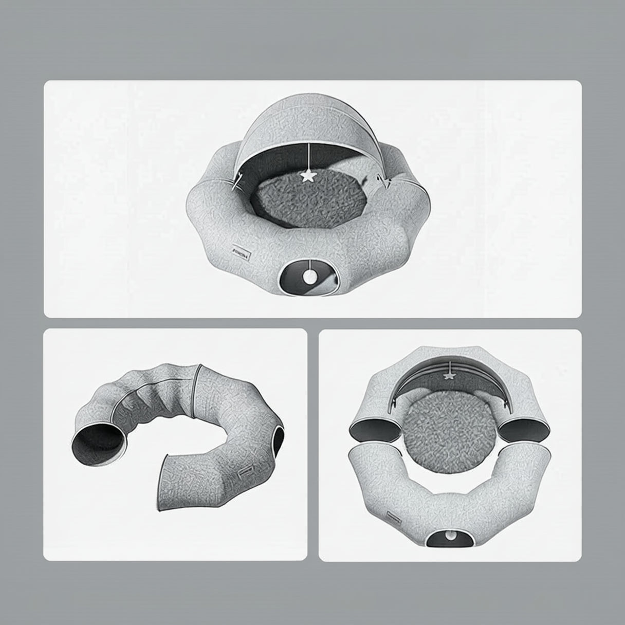 Luxury Cat Donut Tunnel Nest