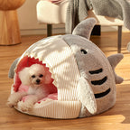 Shark Pet Cave Bed