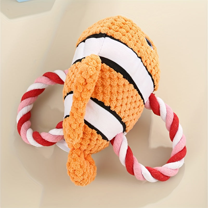 Plush Animal Rope Dog Toy