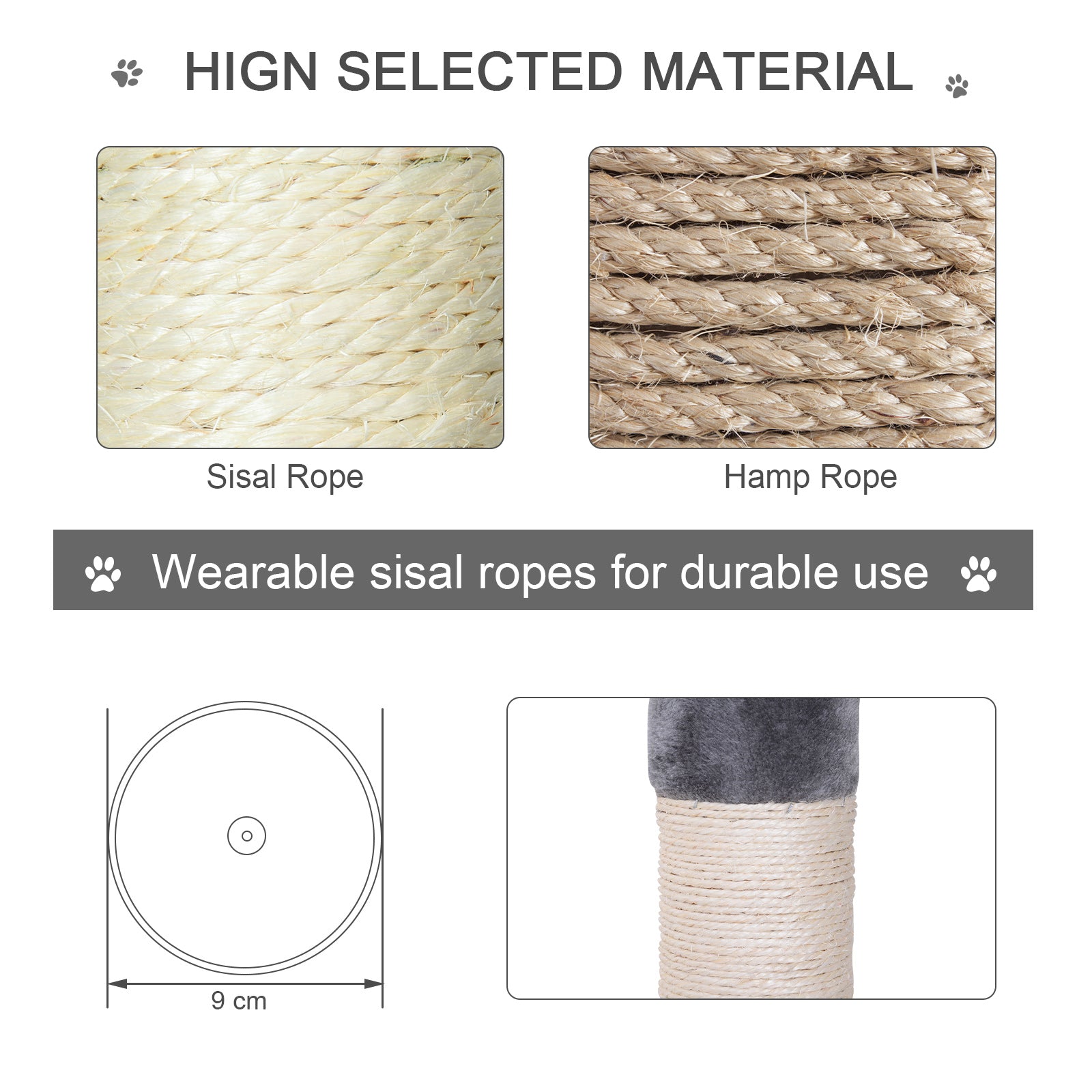 102" Floor-to-Ceiling Cat Tree with Hammock & 5 Levels