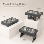 Adjustable Elevated Double Pet Bowls
