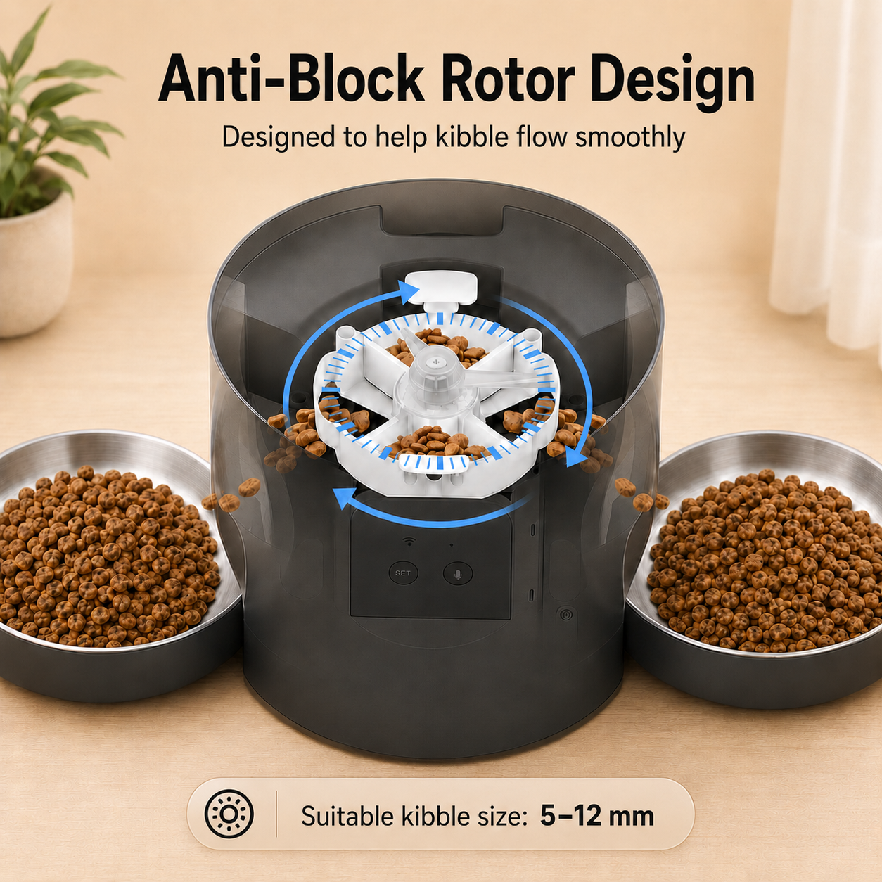 4.5L Dual-Bowl Automatic Pet Feeder