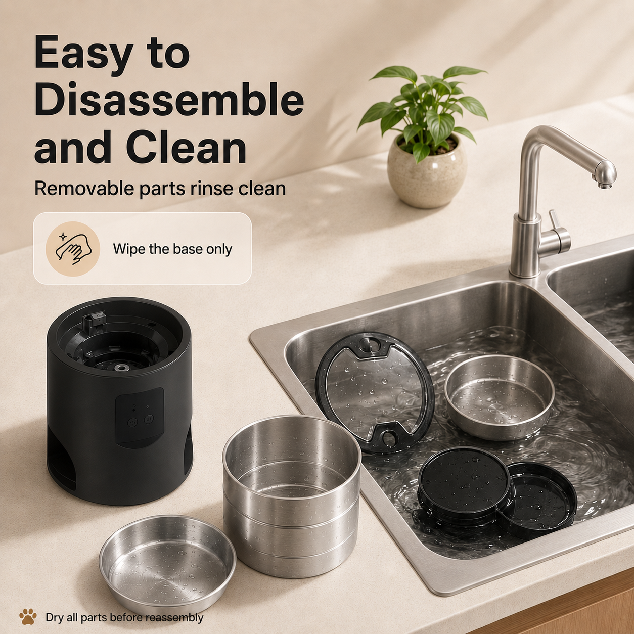 4.5L Dual-Bowl Automatic Pet Feeder