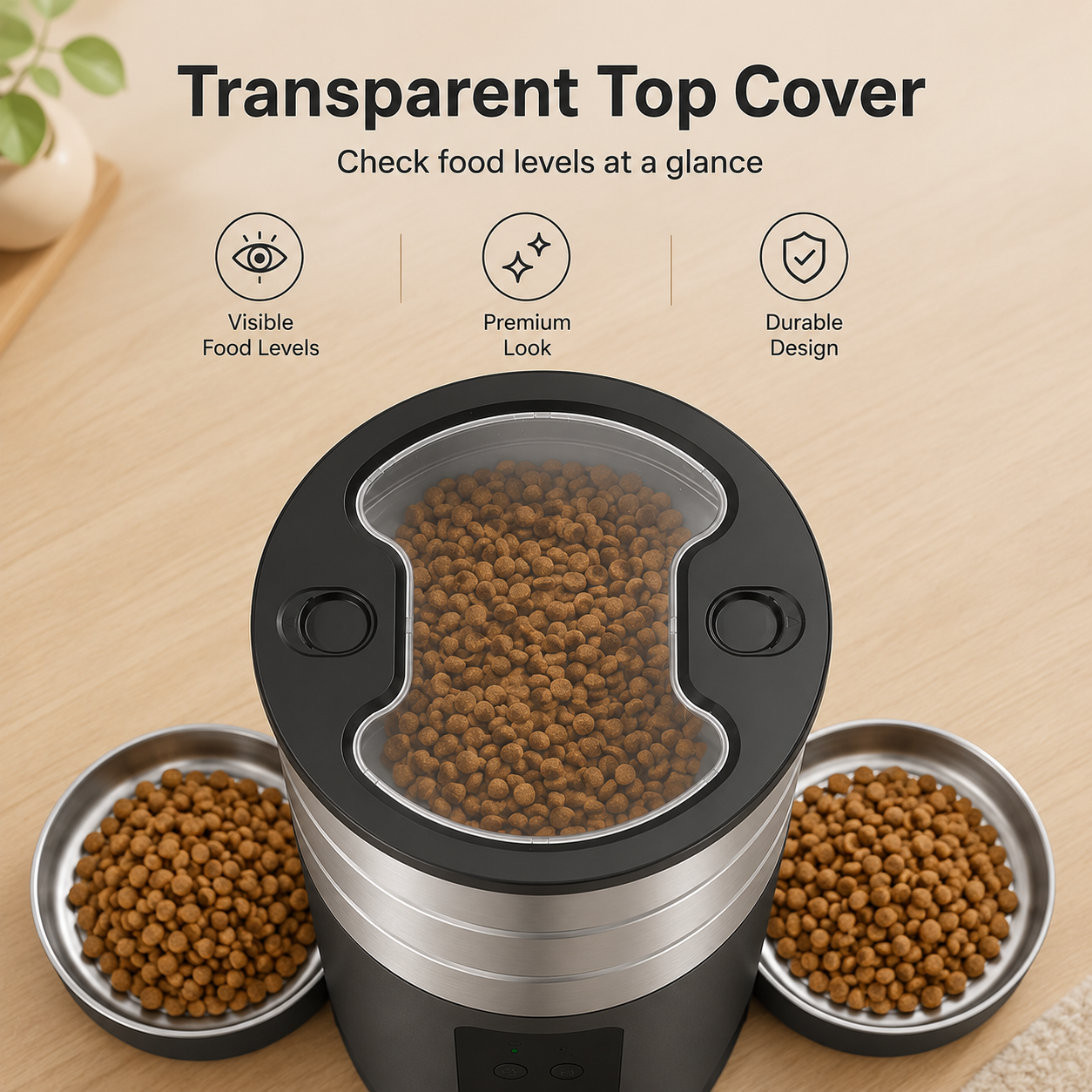 4.5L Dual-Bowl Automatic Pet Feeder