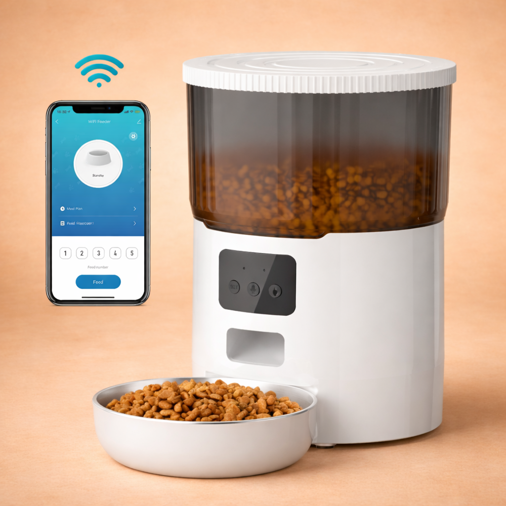 4L Automatic Pet Feeder with App or Button Control