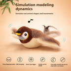 Touch-Activated Flapping Bird Cat Toy