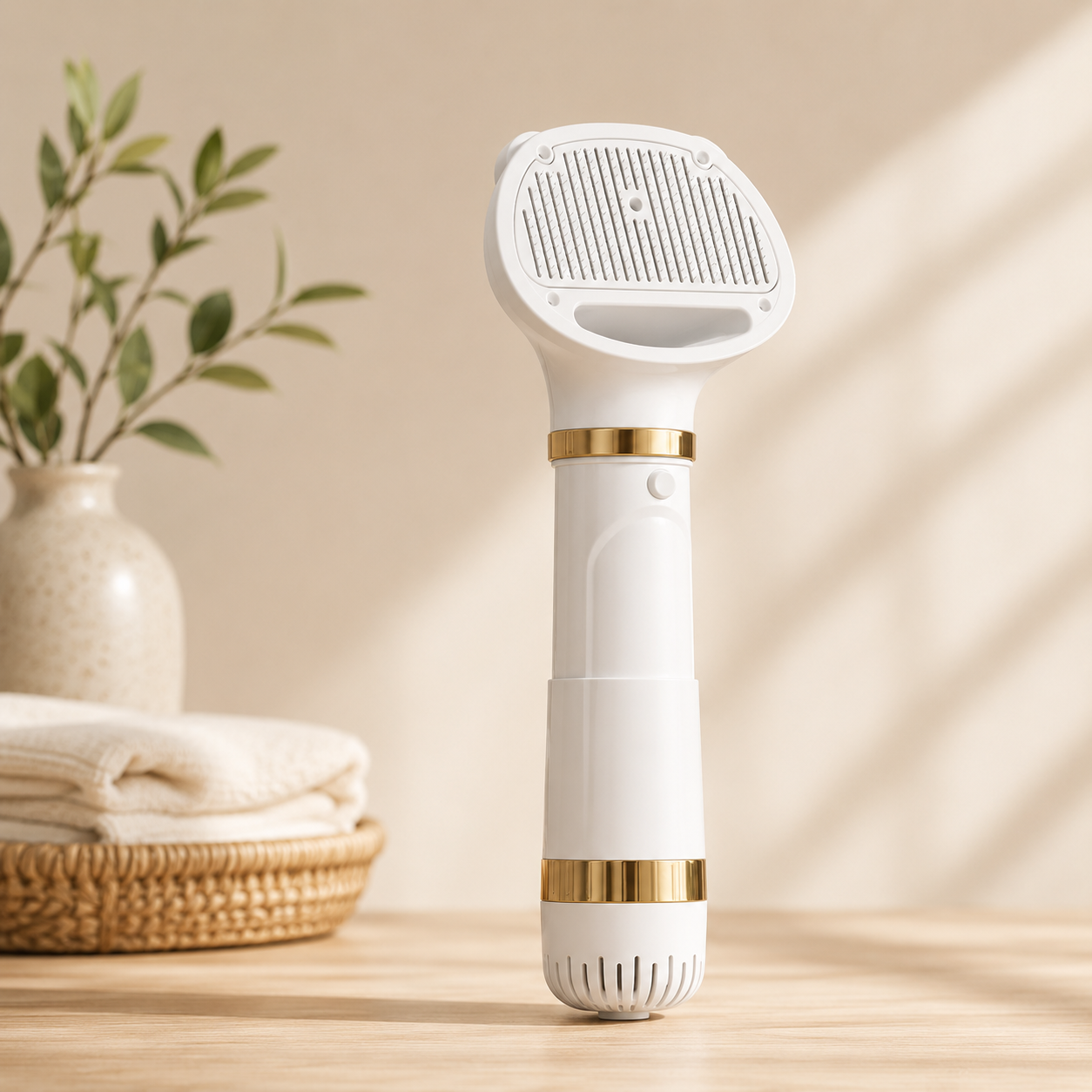 Quick-Dry Pet Grooming Dryer Brush