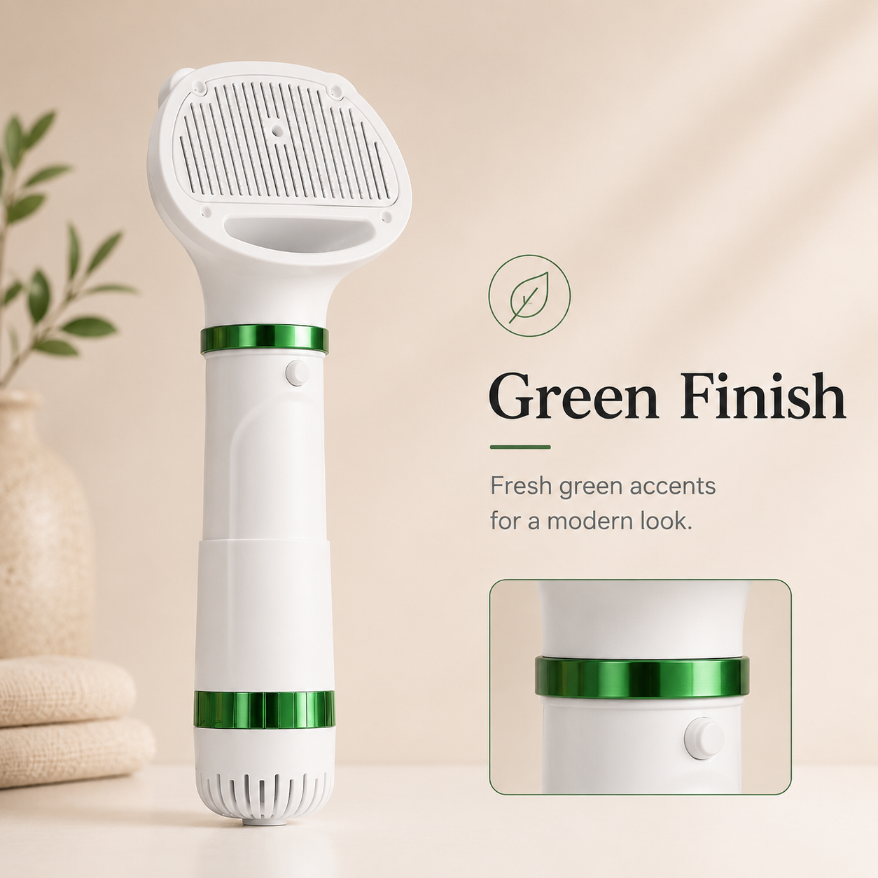 Quick-Dry Pet Grooming Dryer Brush