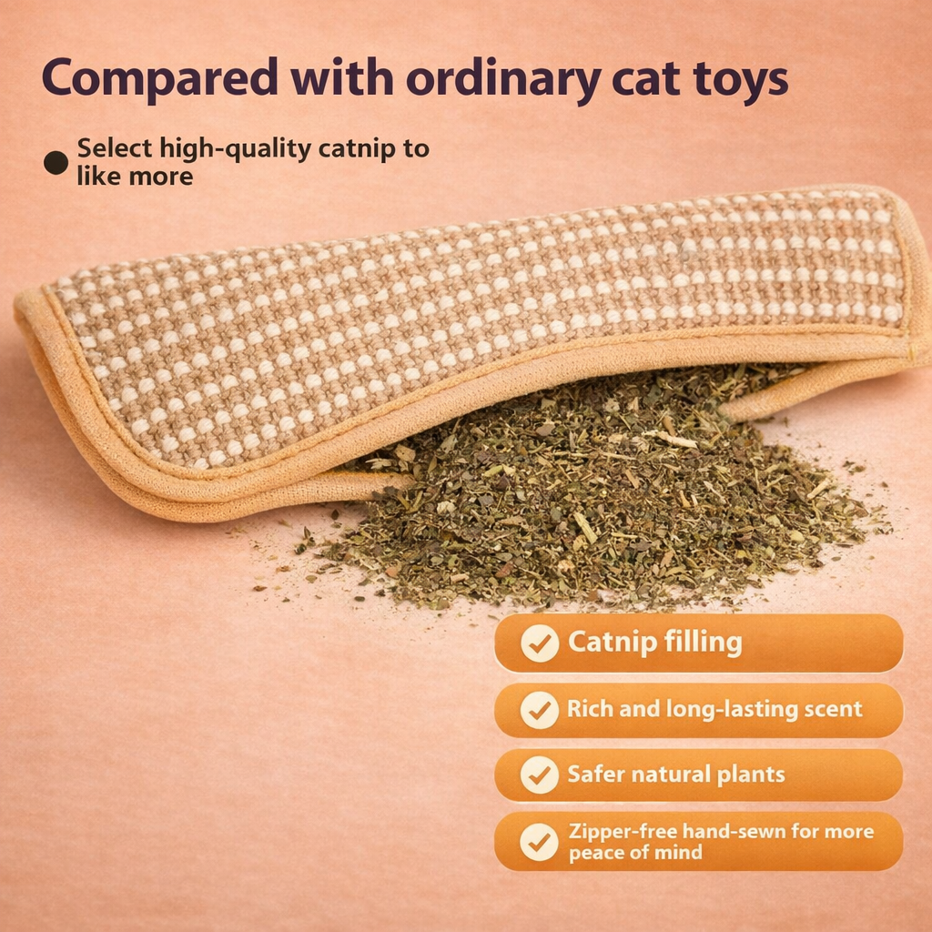 Catnip Sisal Molar Pillow Toy