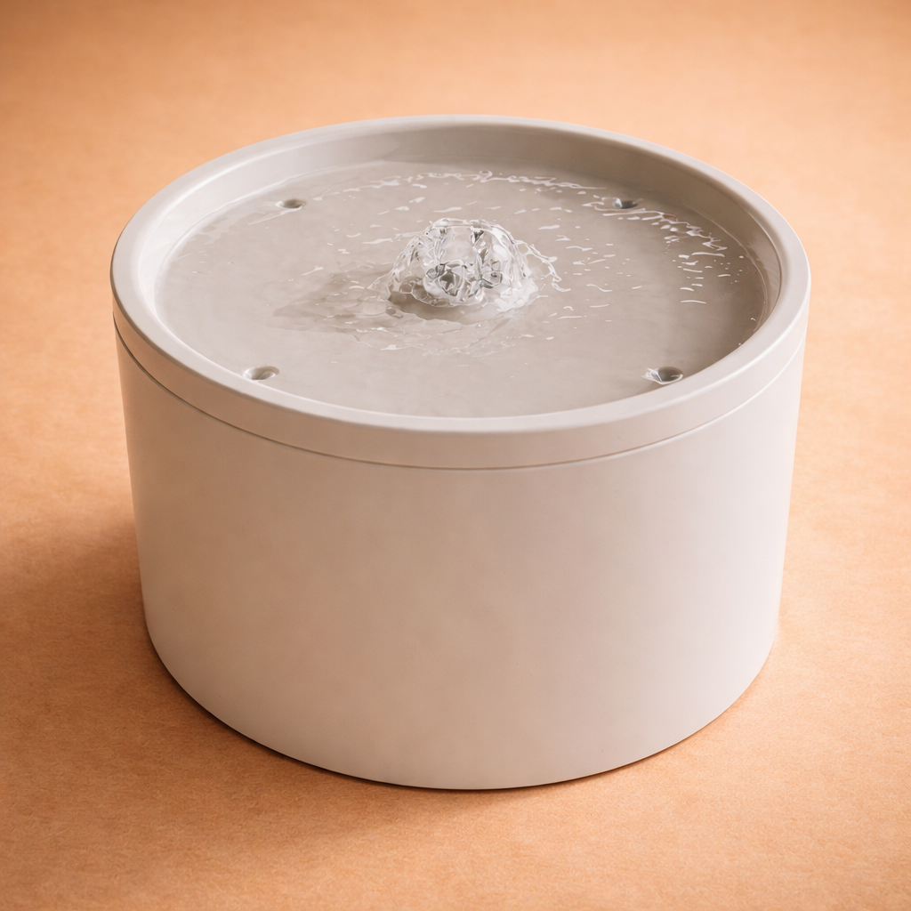 Ceramic Pet Water Fountain with Multi-Layer Filtration
