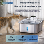 Wireless Water Fountain 7L Stainless Steel