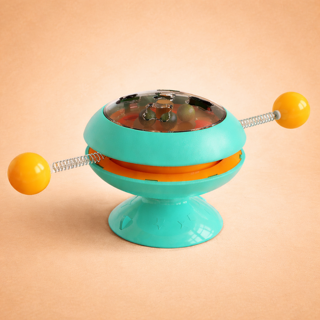 Interactive Catnip Spinner Toy