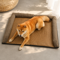 Raised Rattan Cooling Pet Lounger