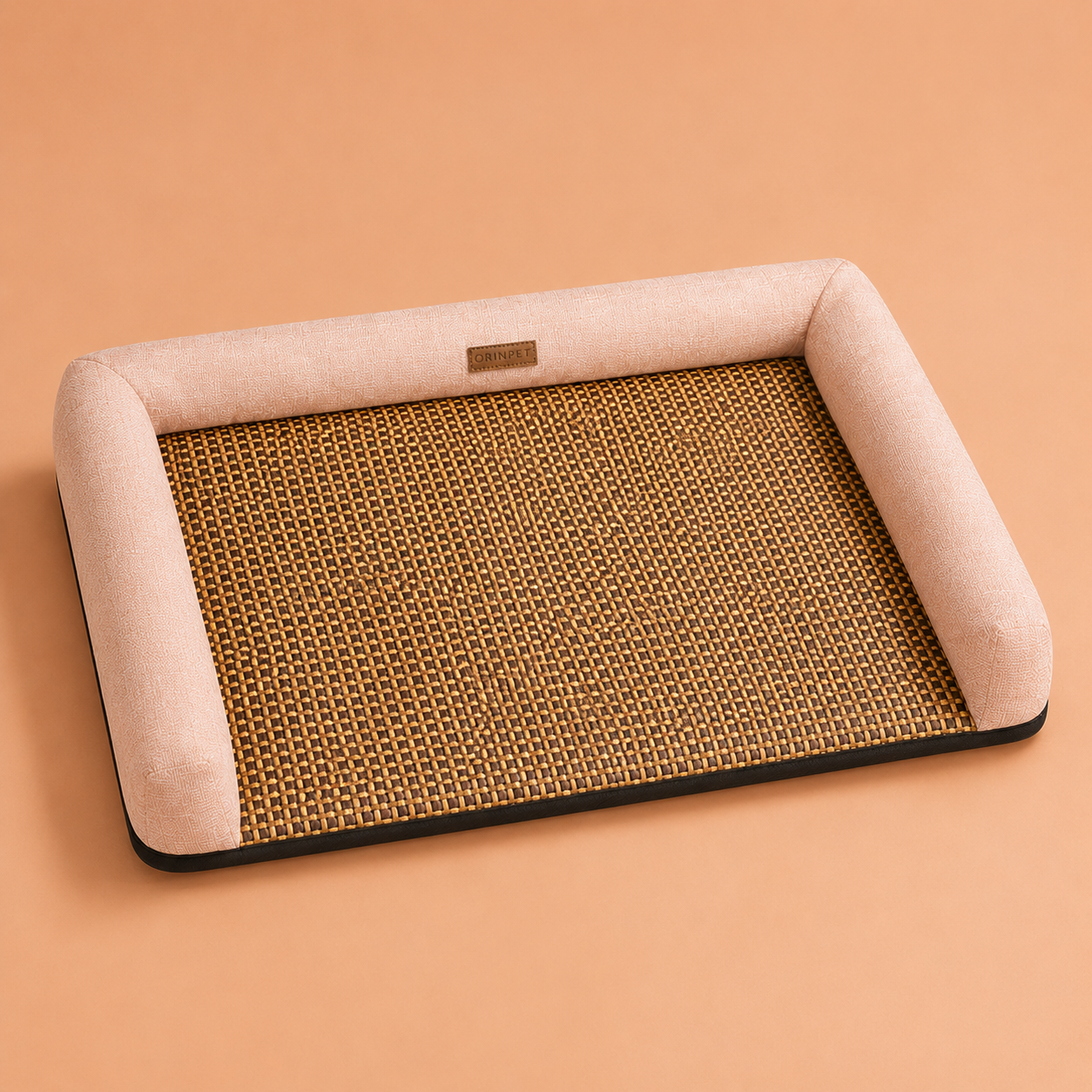 Raised Rattan Cooling Pet Lounger