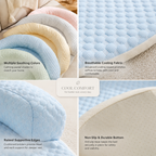 Round Cooling Bolster Pet Bed