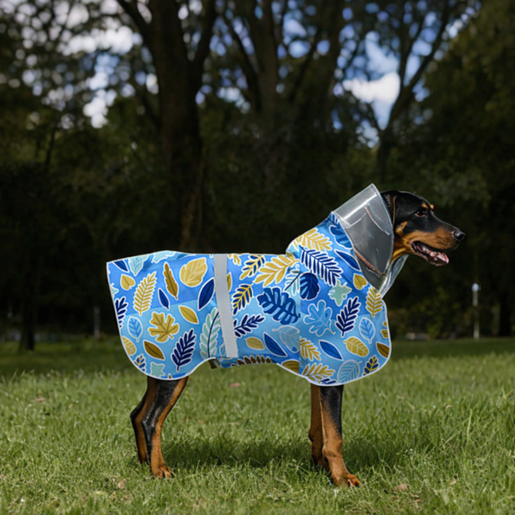 Waterproof Dog Raincoat with Clear Hood