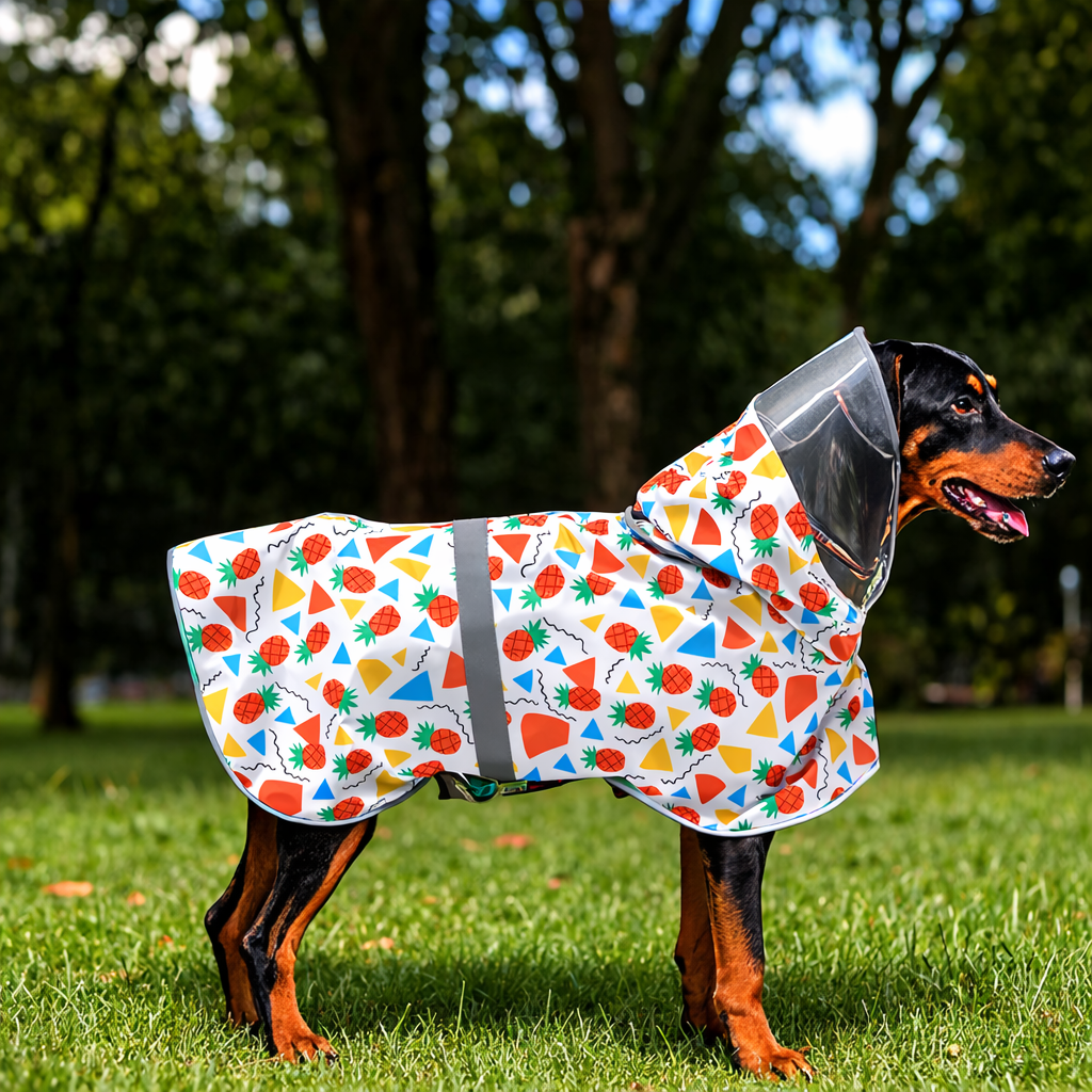Waterproof Dog Raincoat with Clear Hood