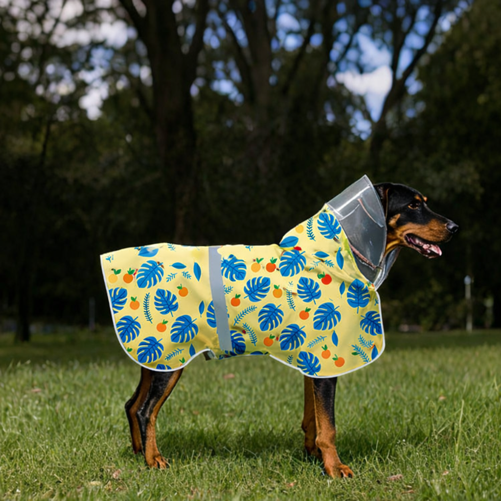 Waterproof Dog Raincoat with Clear Hood