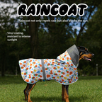Waterproof Dog Raincoat with Clear Hood