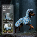 Waterproof Dog Raincoat with Clear Hood