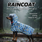 Waterproof Dog Raincoat with Clear Hood