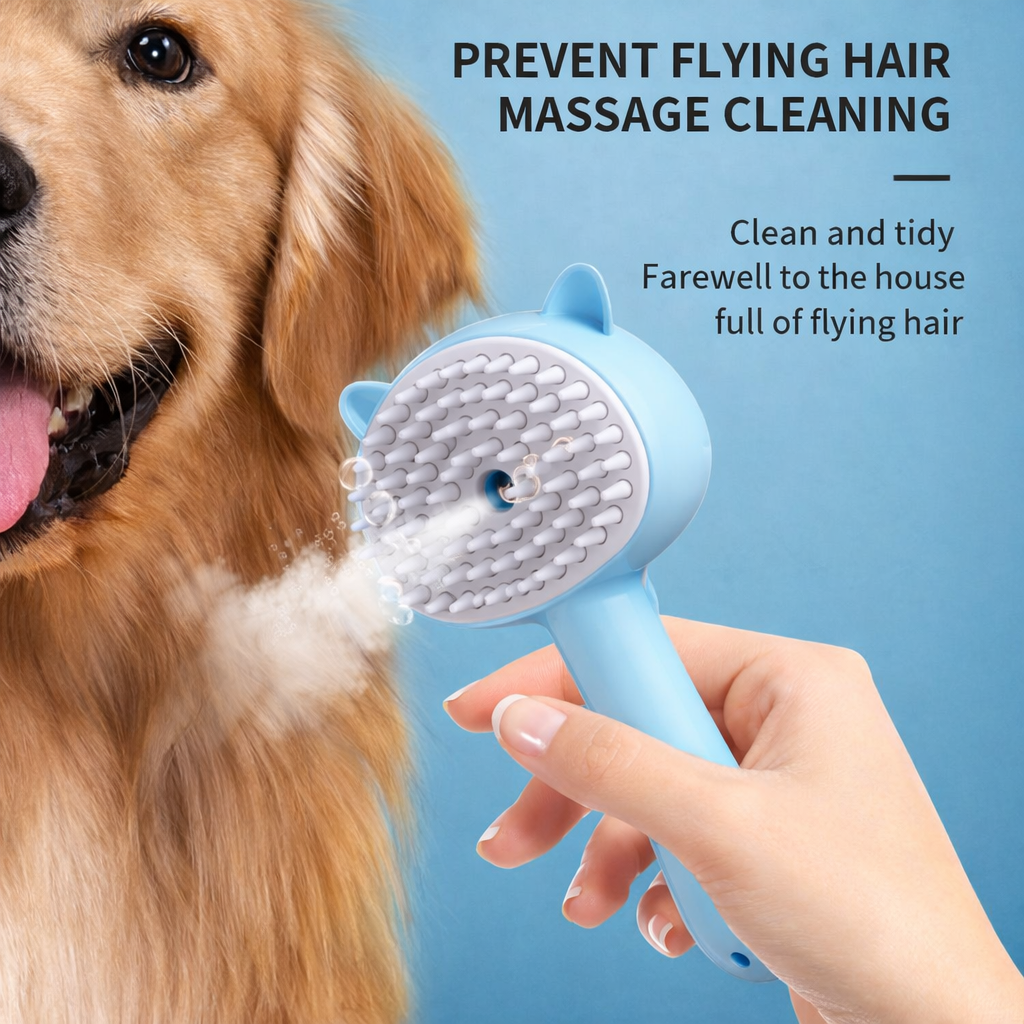 Rechargeable Mist Grooming Brush for Cats & Dogs