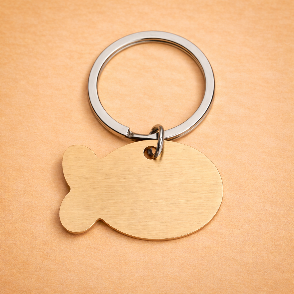 Custom Stainless Steel Fish Pet ID Tag