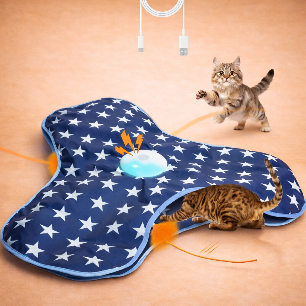 Interactive Hide-and-Seek Cat Toy Mat