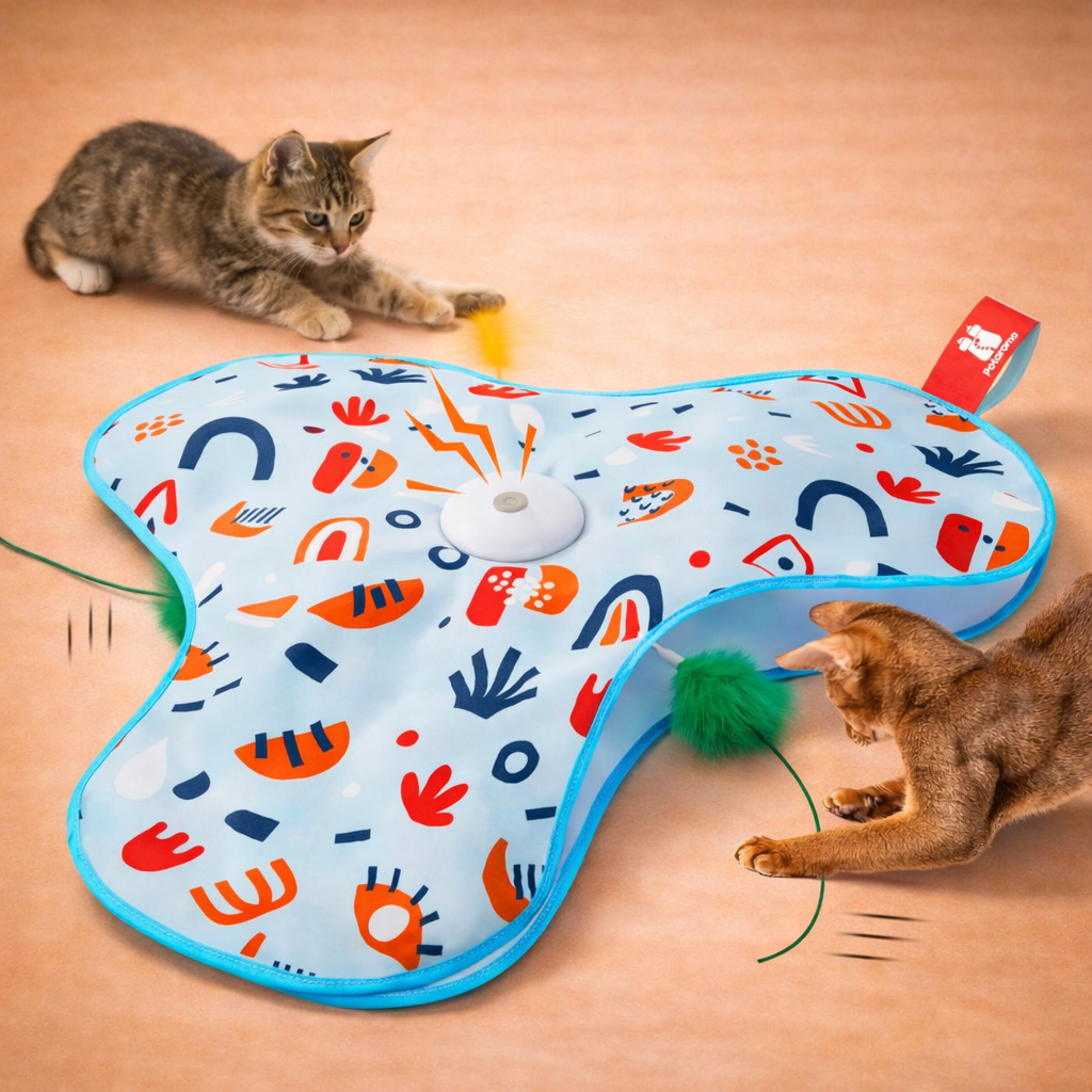 Interactive Hide-and-Seek Cat Toy Mat
