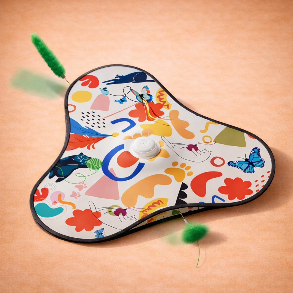 Interactive Hide-and-Seek Cat Toy Mat