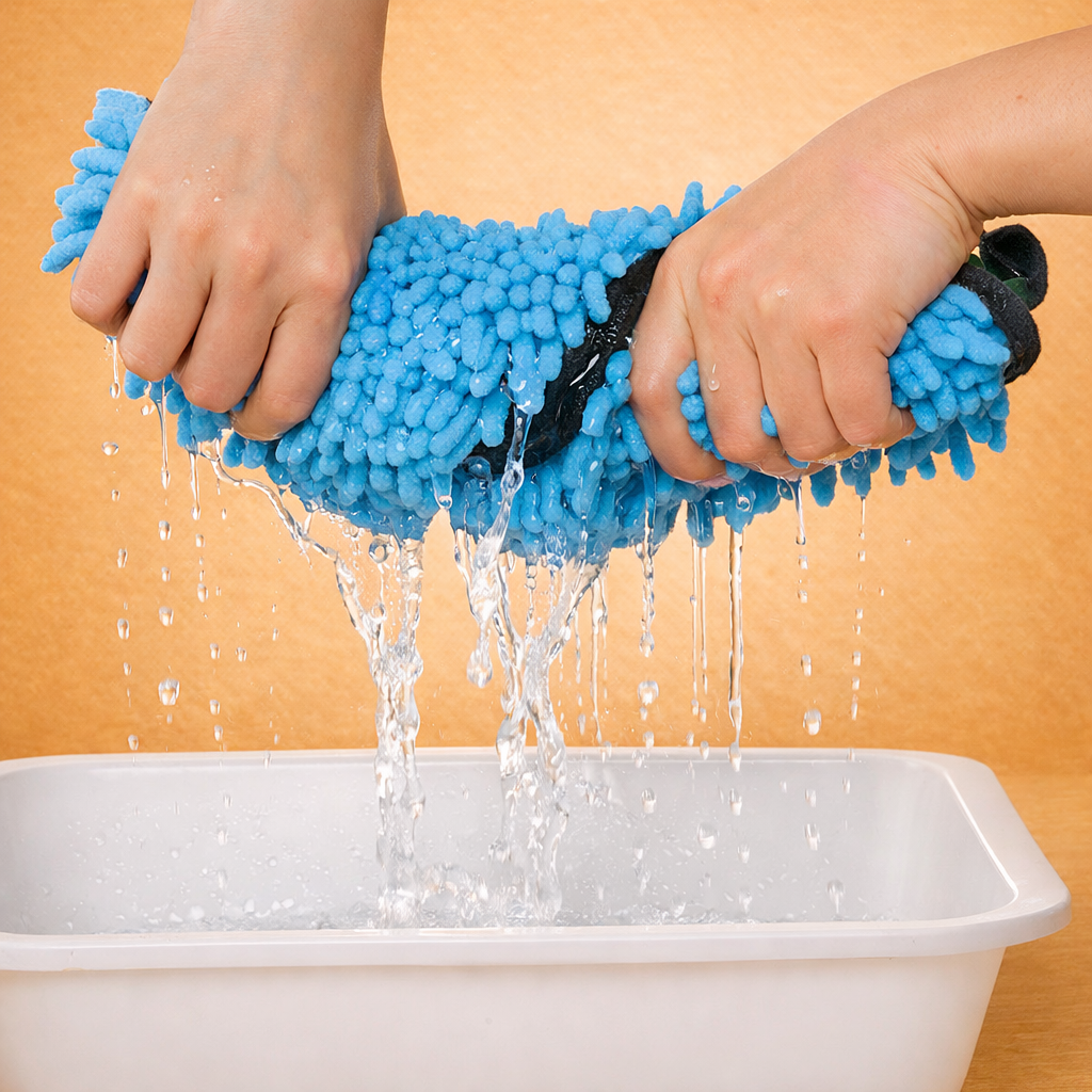 Chenille Microfiber Pet Towel with Double Pockets