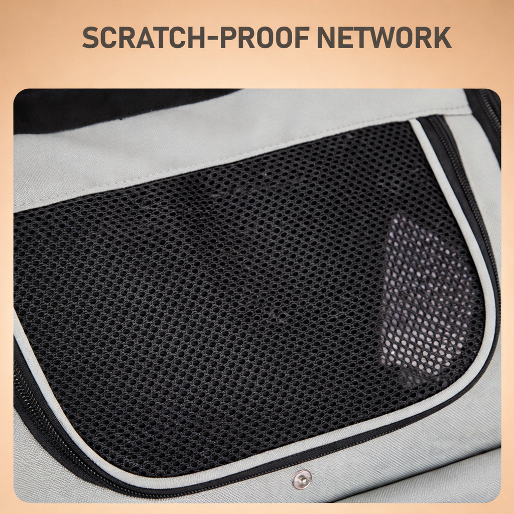 Expandable Pet Carrier Backpack with Back Extension & Storage Pocket