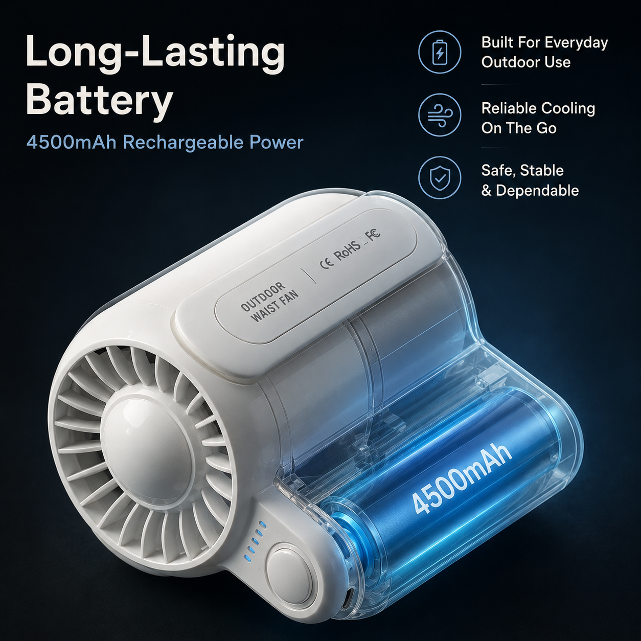 Portable Clip-On Cooling Fan