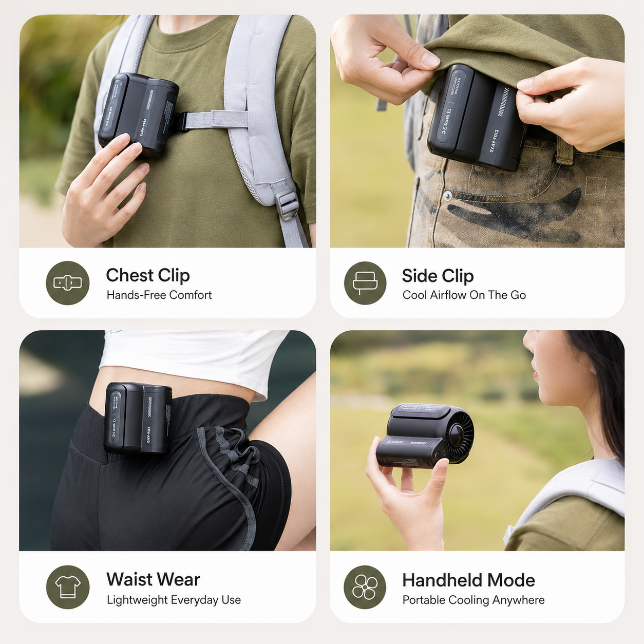 Portable Clip-On Cooling Fan