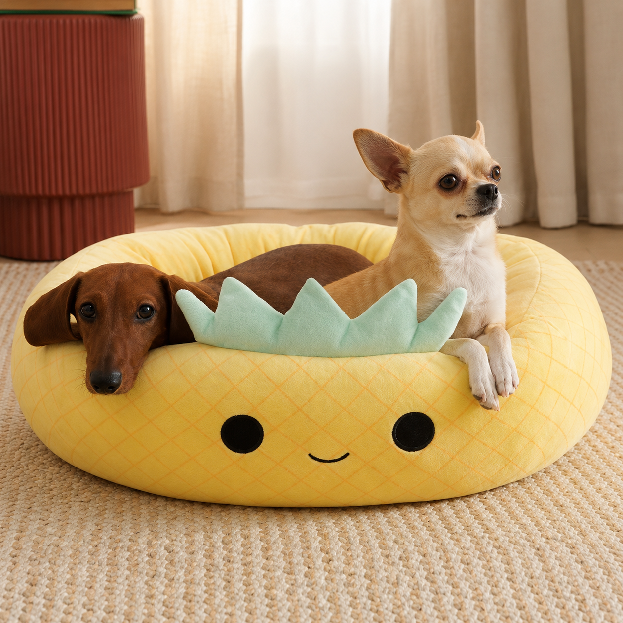 Round Plush Pet Bed