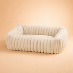 Warm Plush Pet Bed with Bolstered Sides