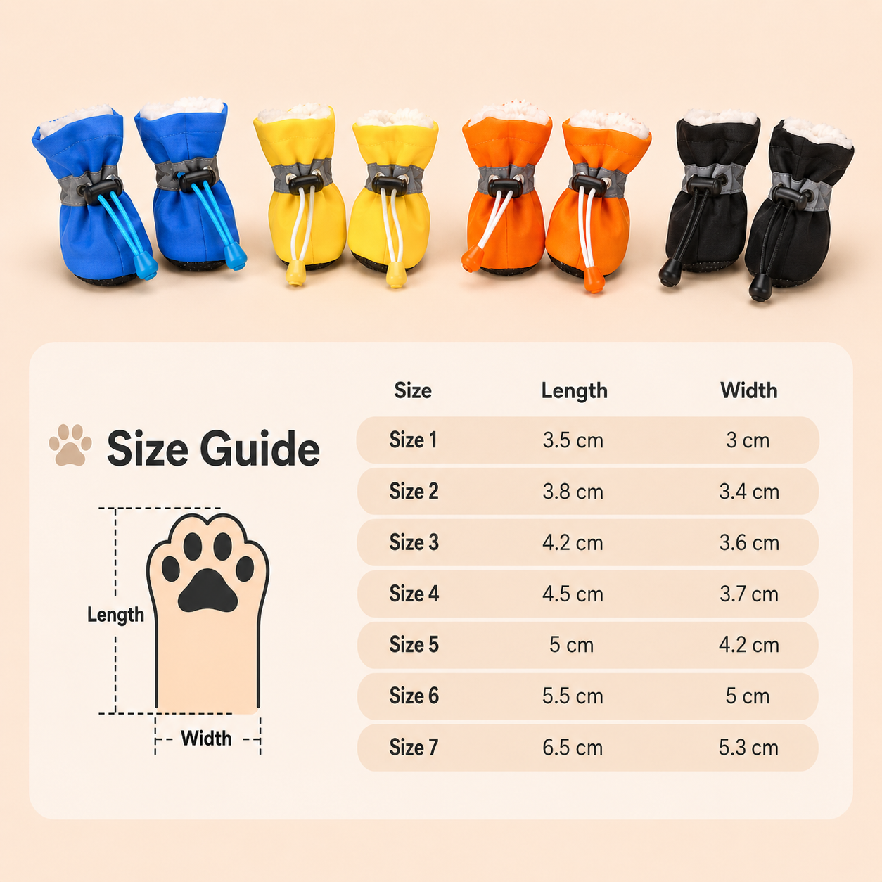 Soft-Sole Dog Rain Boots